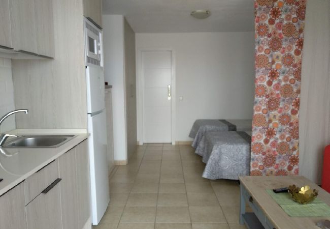 Studio in Puerto del Carmen - ZOE; two beds, TV, WIFI, equipped kitchen, bathroom, swimming pool and solarium  Studio in Puerto del Carmen - ZOE; two beds, TV, WIFI, equipped kitchen, bathroom, swimming pool and solarium
