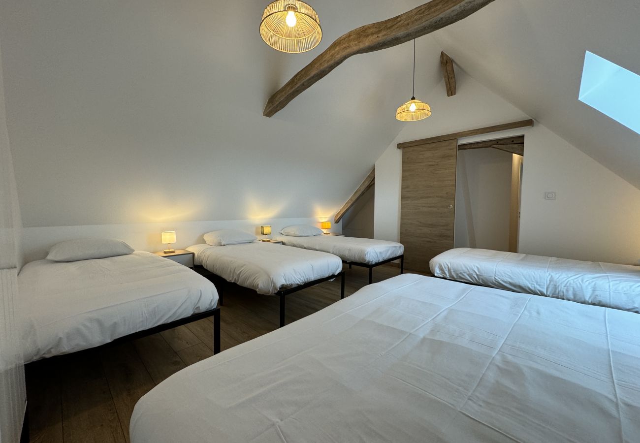 Cottage in Saint-Vincent-du-Lorouër - La Paquerie - Gîte - Campagne - 12 pers - Rêve au Mans