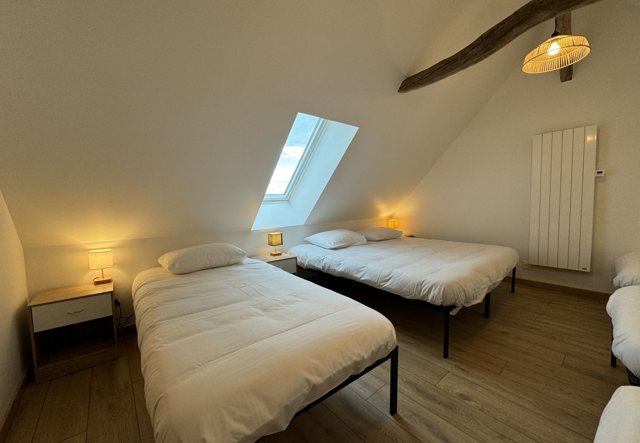 Cottage in Saint-Vincent-du-Lorouër - La Paquerie - Gîte - Campagne - 12 pers - Rêve au Mans