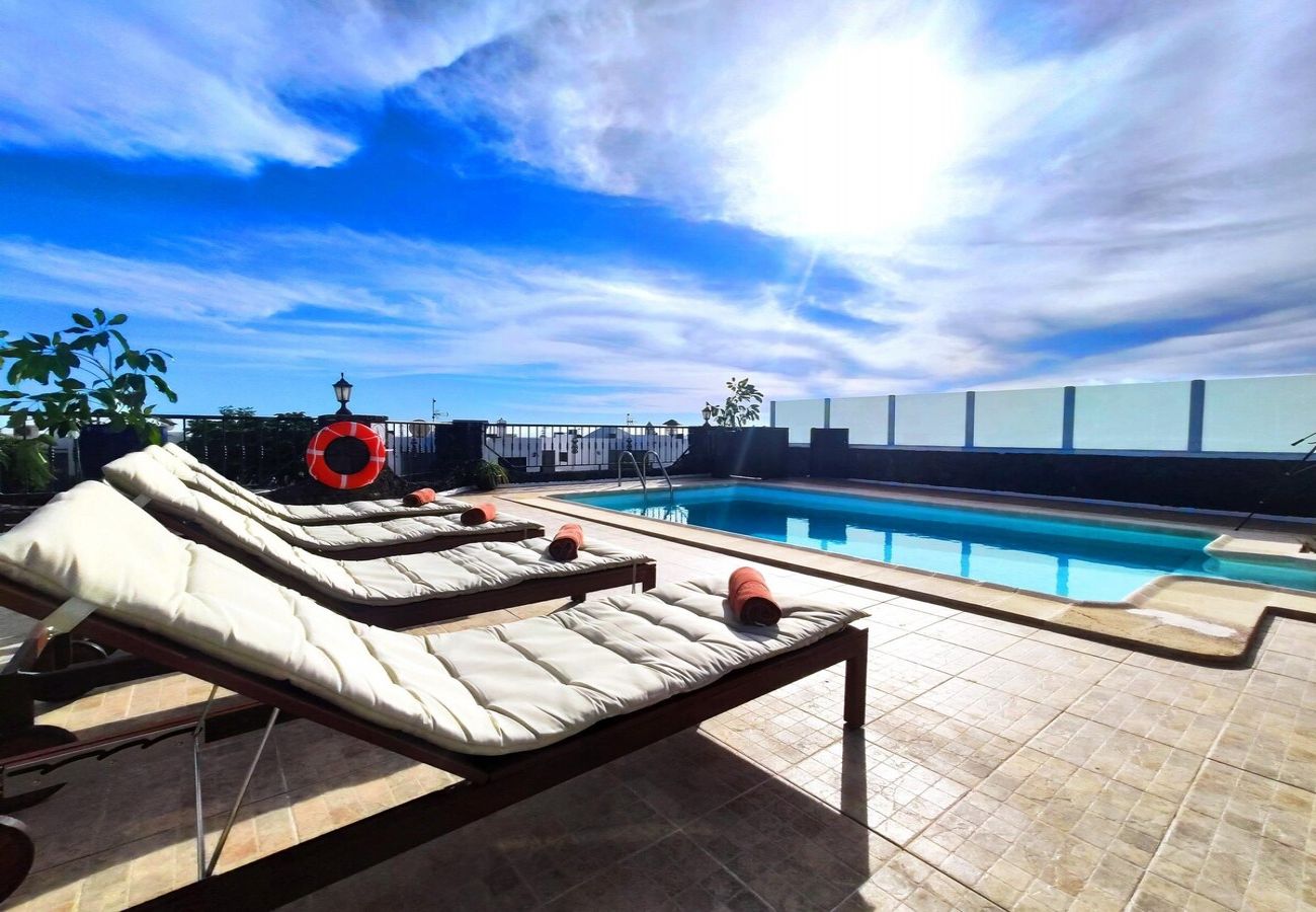 Villa à Tías - Villa 21, luxueuse villa avec piscine chauffée 