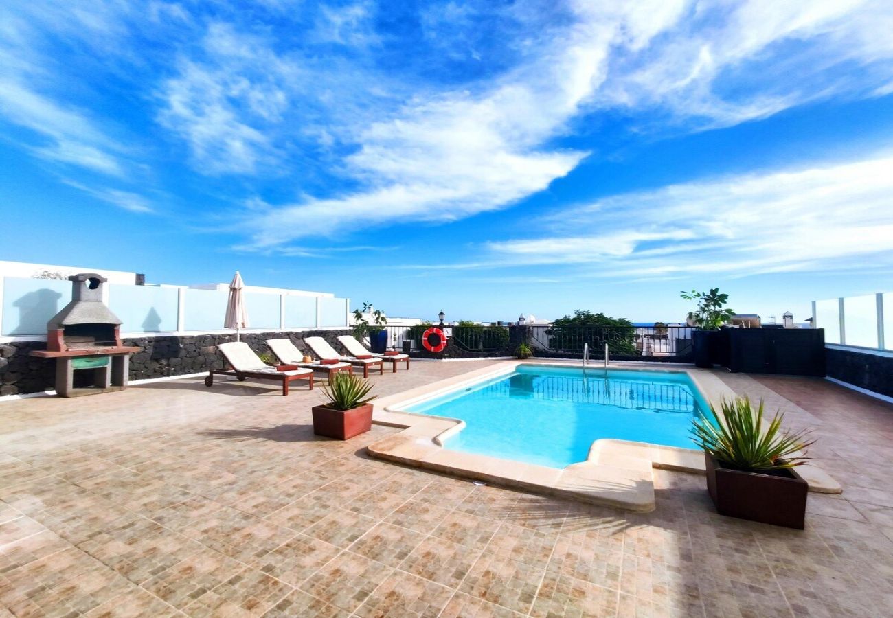 Villa à Tías - Villa 21, luxueuse villa avec piscine chauffée 