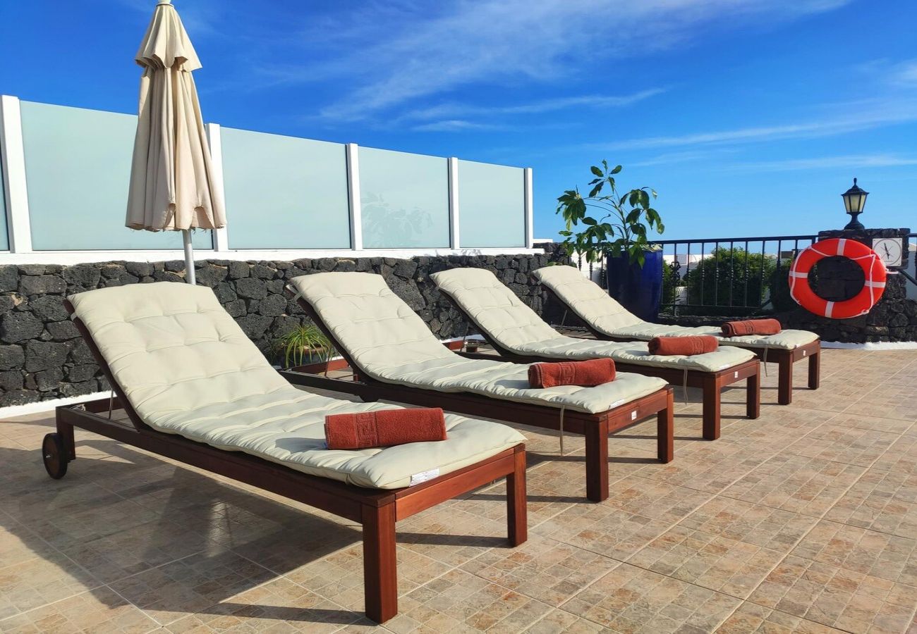 Villa à Tías - Villa 21, luxueuse villa avec piscine chauffée 