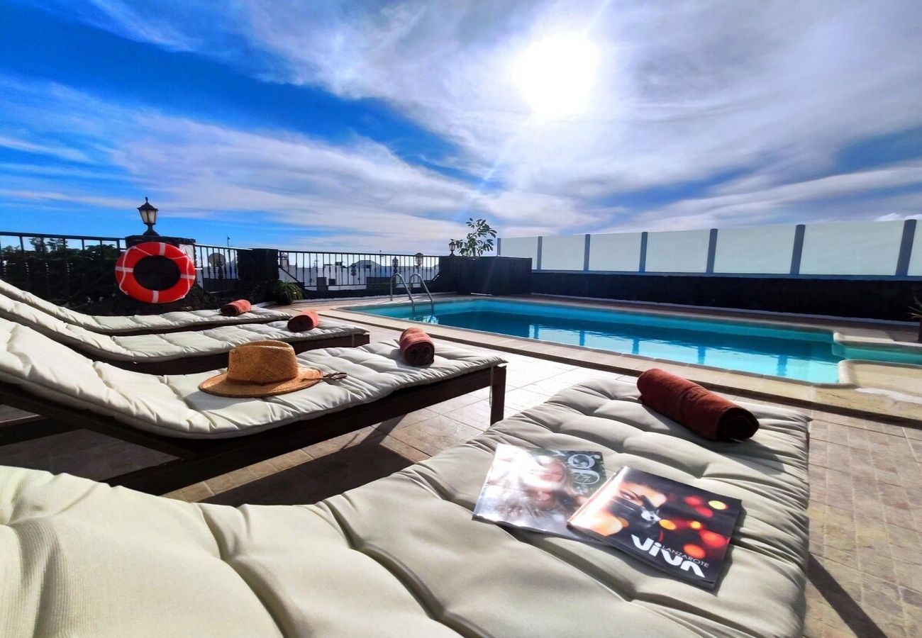 Villa à Tías - Villa 21, luxueuse villa avec piscine chauffée 