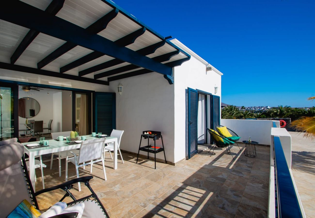 Maison à Playa Blanca - La niña bonita - villa au bord de la piscine avec vue sur la mer