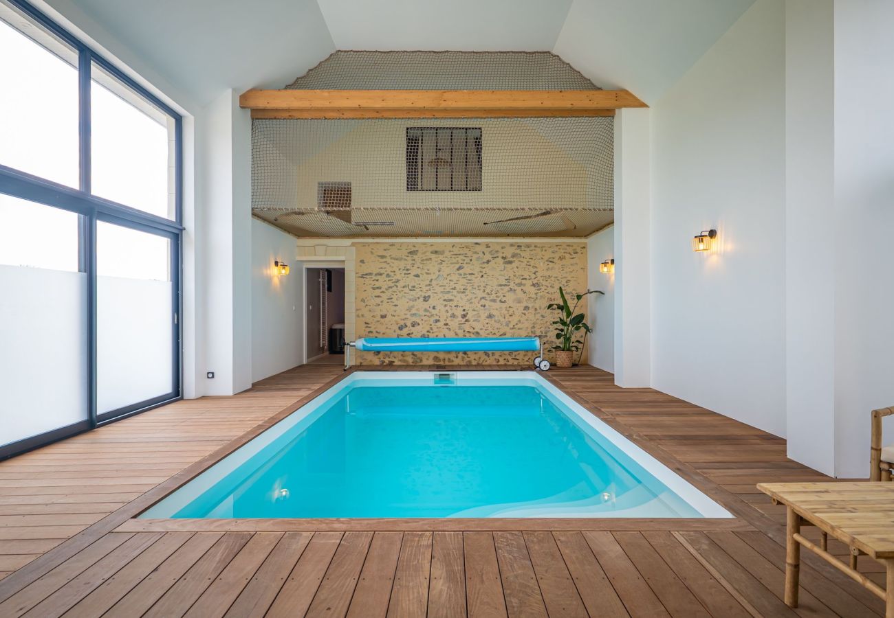 Maison à Parigné-l´Evêque - La Grange de Clyna - Piscine & Jaccuzi Privé - Rêve au Mans